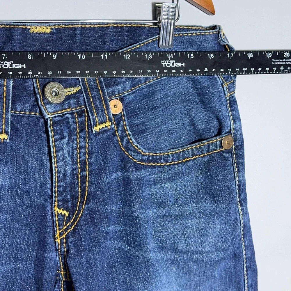 True Religion Billy Big T Y2K Distressed Jeans Mens Size 31 Blue Streetwear